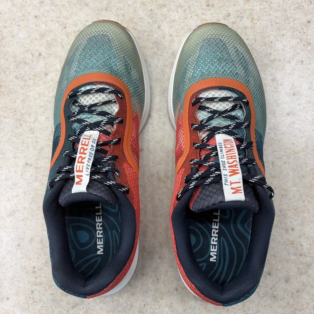 Merrell Womens Skyfire X J002472 Green Red Hiking Trail Shoes Sneakers Sz 9 US - Picture 4 of 15